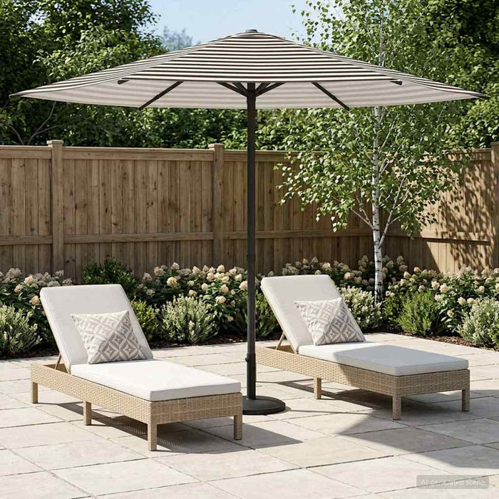 Parasol de Grădină 230 x 230 cm Poliester Dreptunghiular WALTI