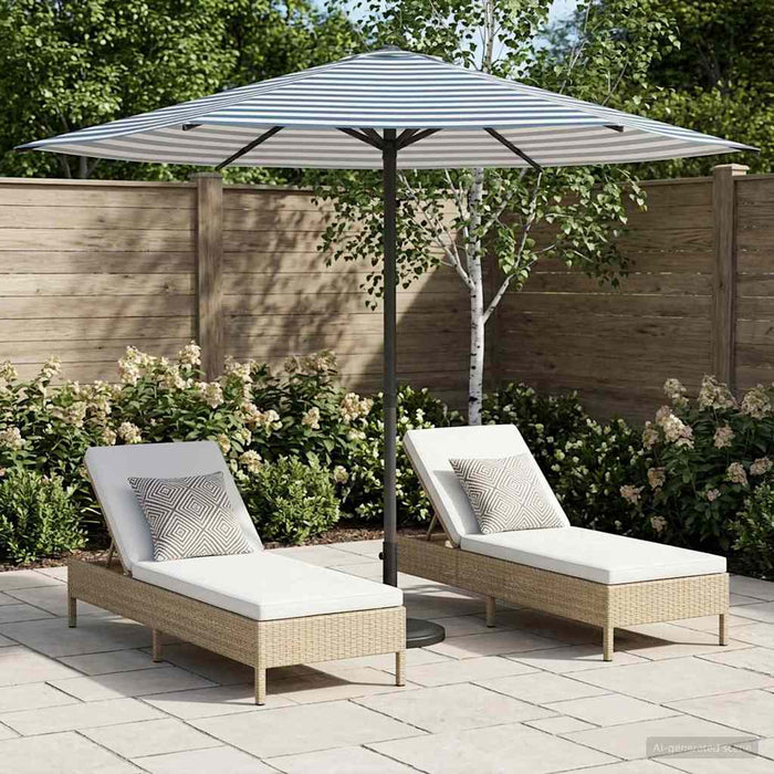 Parasol de Grădină 230 x 230 cm Poliester Dreptunghiular WALTI