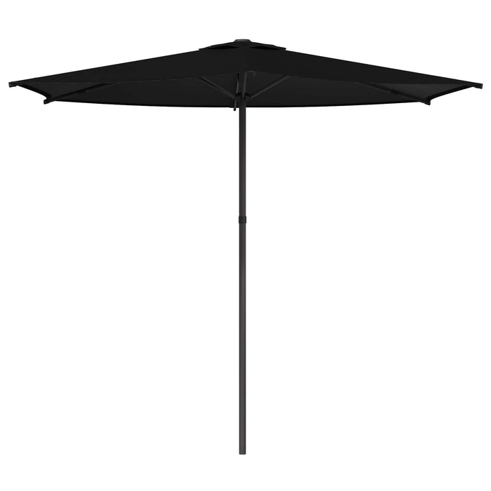 Parasol de Grădină 270 x 270 cm Poliester Dreptunghiular Negru WALTI