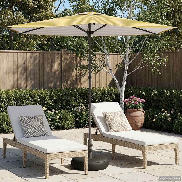 Parasol de Grădină 270 x 270 cm Poliester Dreptunghiular WALTI