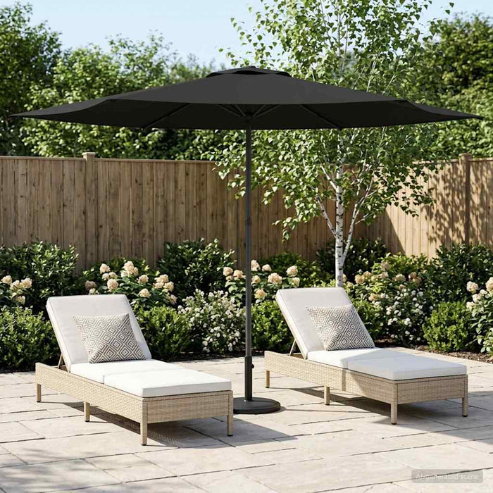 Parasol de Grădină 300 x 300 cm Poliester Dreptunghiular WALTI