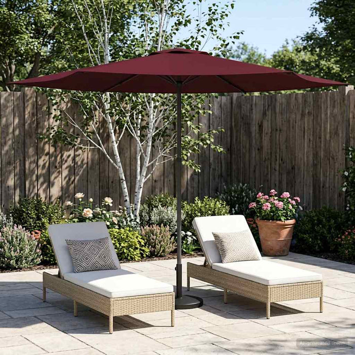 Parasol de Grădină 300 x 300 cm Poliester Dreptunghiular WALTI