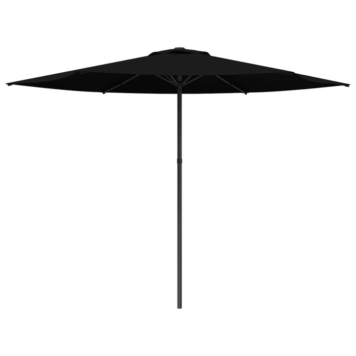 Parasol de Grădină 300 x 300 cm Poliester Dreptunghiular Negru WALTI