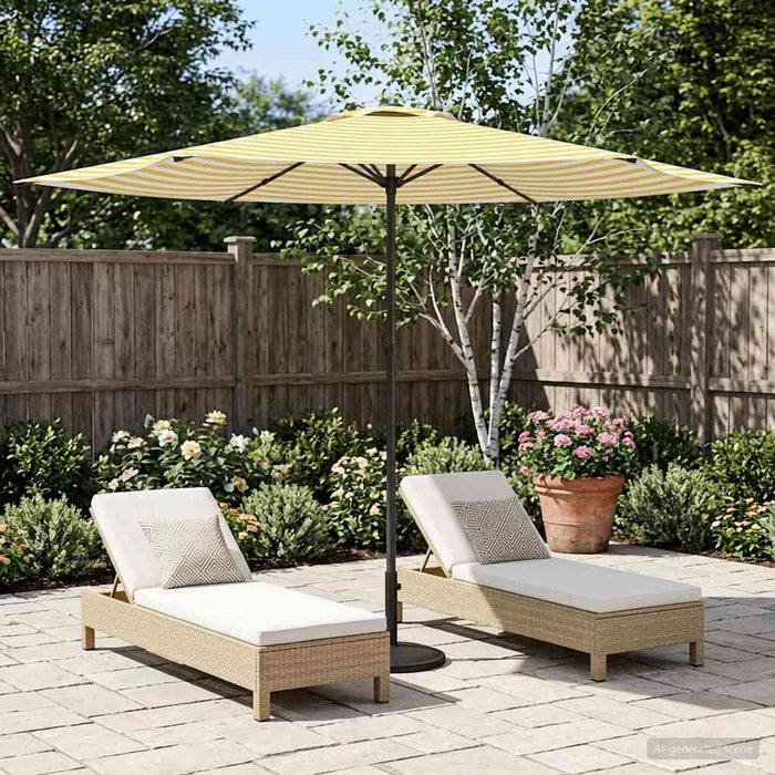 Parasol de Grădină 300 x 300 cm Poliester Dreptunghiular WALTI
