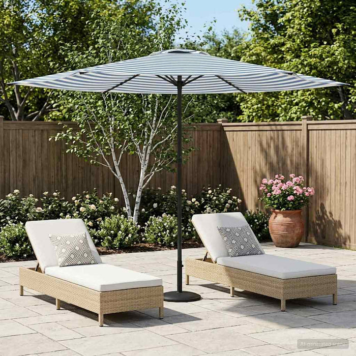 Parasol de Grădină 300 x 300 cm Poliester Dreptunghiular WALTI