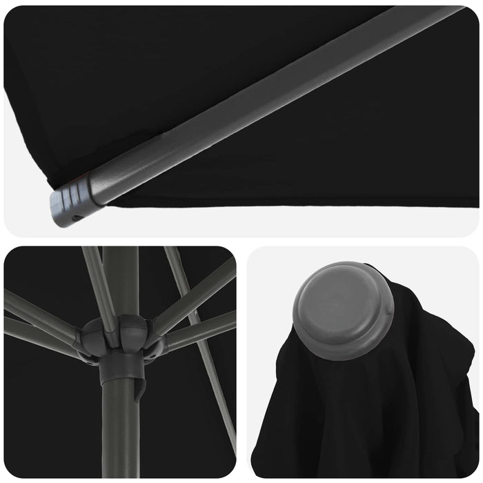 Umbrelă de grădină cu bază 200 x 300 cm Poliester WALTI