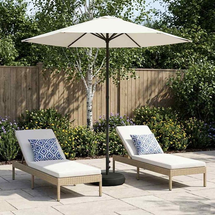 Umbrelă de grădină cu bază 230 x 230 cm Poliester WALTI