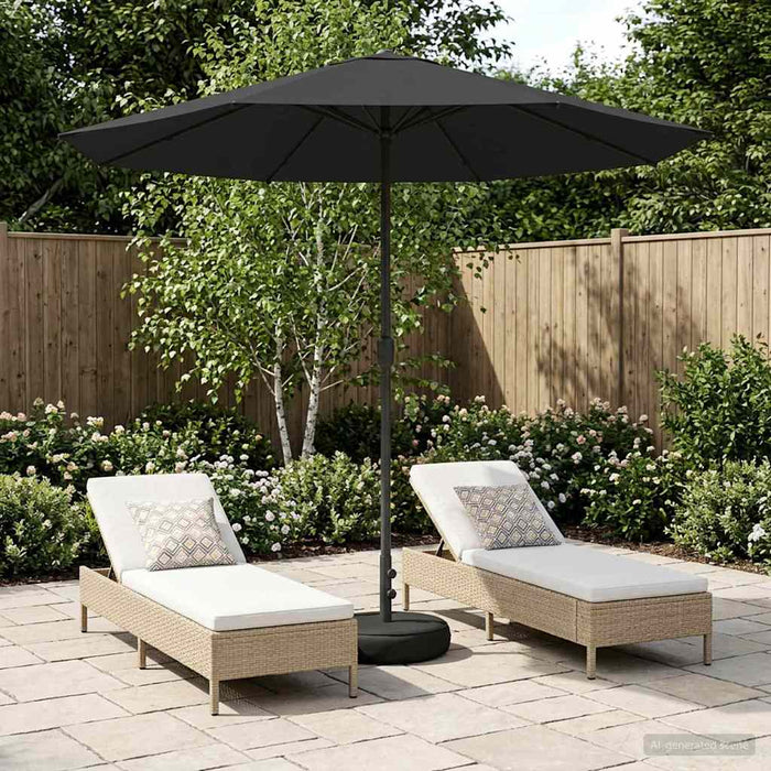 Umbrelă de grădină cu bază 230 x 230 cm Poliester WALTI
