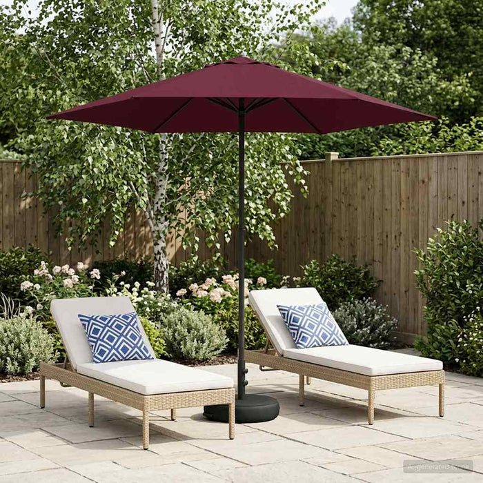 Umbrelă de grădină cu bază 230 x 230 cm Poliester WALTI
