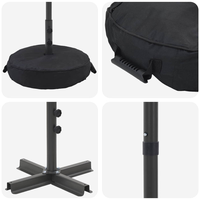 Umbrelă de grădină cu bază 230 x 230 cm Poliester WALTI