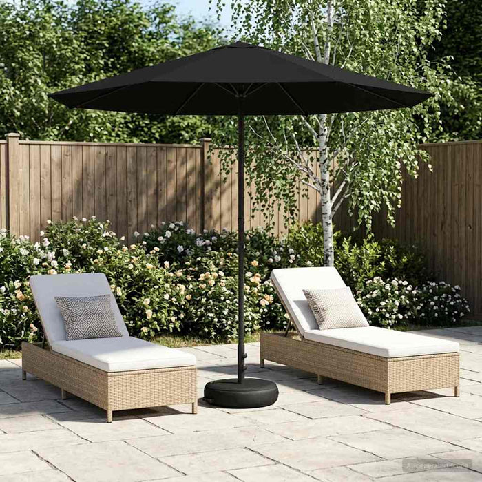 Umbrelă de grădină cu bază 230 x 230 cm Poliester WALTI