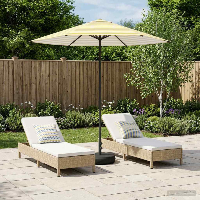 Umbrelă de grădină cu bază 230 x 230 cm Poliester - WALTI WALTI