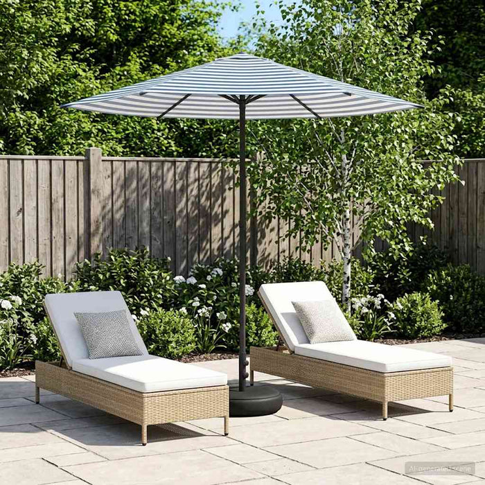 Umbrelă de grădină cu bază 230 x 230 cm Poliester WALTI