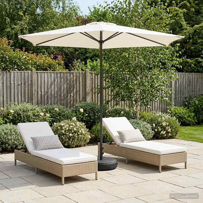 Umbrelă de grădină cu bază 270 x 270 cm Poliester WALTI