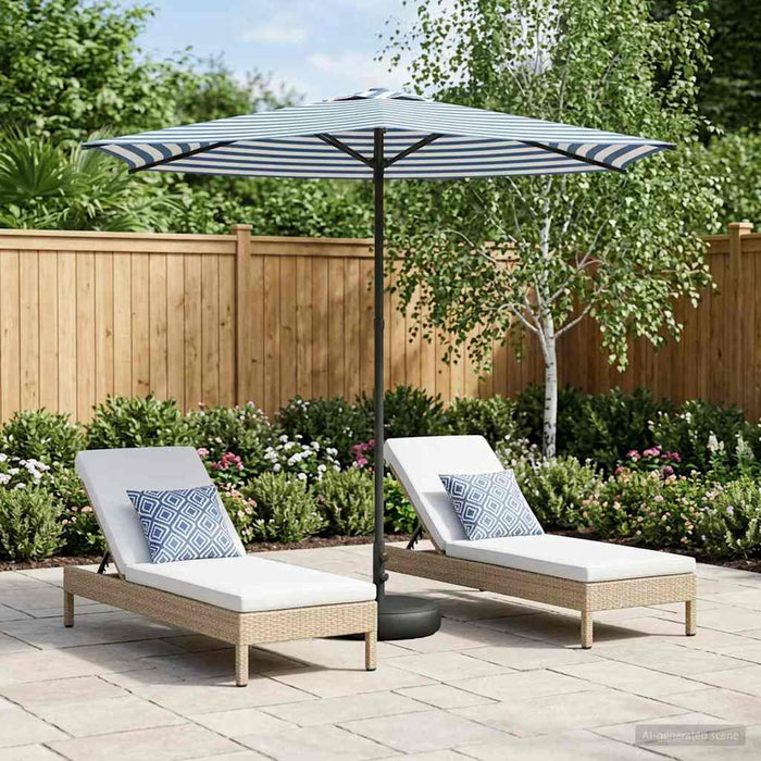 Umbrelă de grădină cu bază 270 x 270 cm Poliester - WALTI WALTI