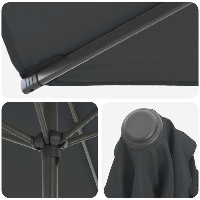 Umbrelă de grădină cu bază 300 x 300 cm Poliester WALTI