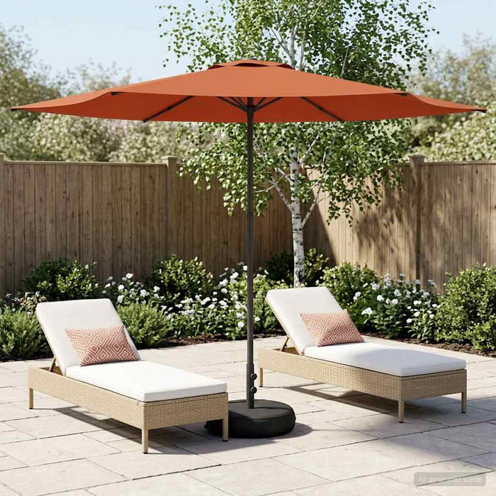 Umbrelă de grădină cu bază 300 x 300 cm Poliester WALTI