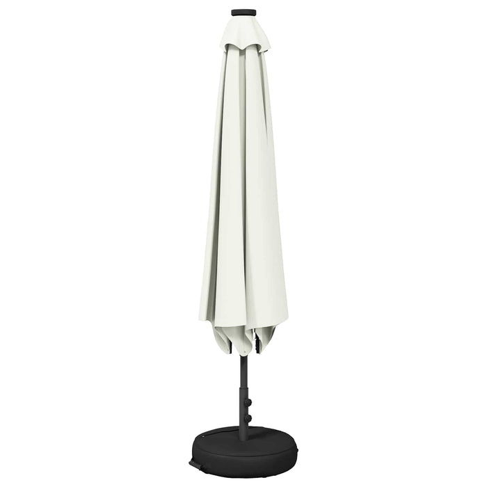 Parasol de grădină cu lumini LED și bază 200 x 300 cm Poliester WALTI