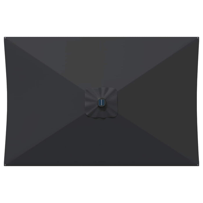 Parasol de grădină cu lumini LED și bază 200 x 300 cm Poliester WALTI