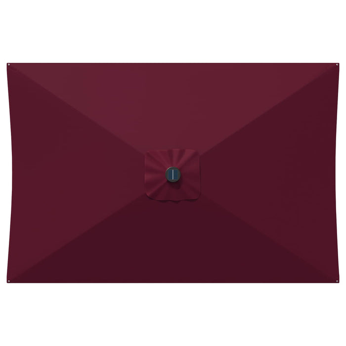 Parasol de grădină cu lumini LED și bază 200 x 300 cm Poliester WALTI