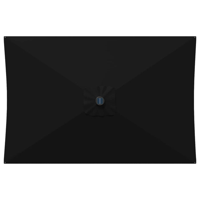 Parasol de grădină cu lumini LED și bază 200 x 300 cm Poliester WALTI