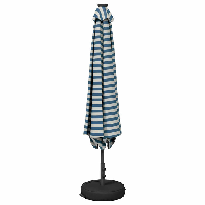 Parasol de grădină cu lumini LED și bază 200 x 300 cm Poliester WALTI