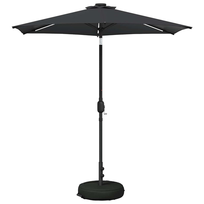 Parasol de grădină cu lumini LED și bază 230 x 230 cm Poliester WALTI