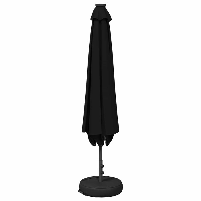 Parasol de grădină cu lumini LED și bază 230 x 230 cm Poliester WALTI