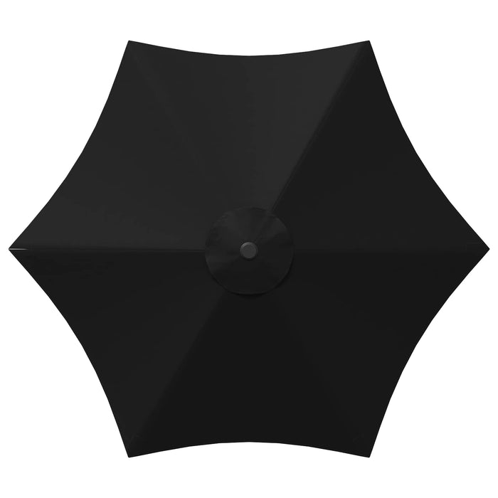 Parasol de grădină cu lumini LED și bază 230 x 230 cm Poliester WALTI