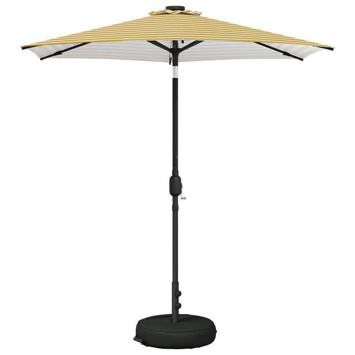 Parasol de grădină cu lumini LED și bază 230 x 230 cm Poliester WALTI