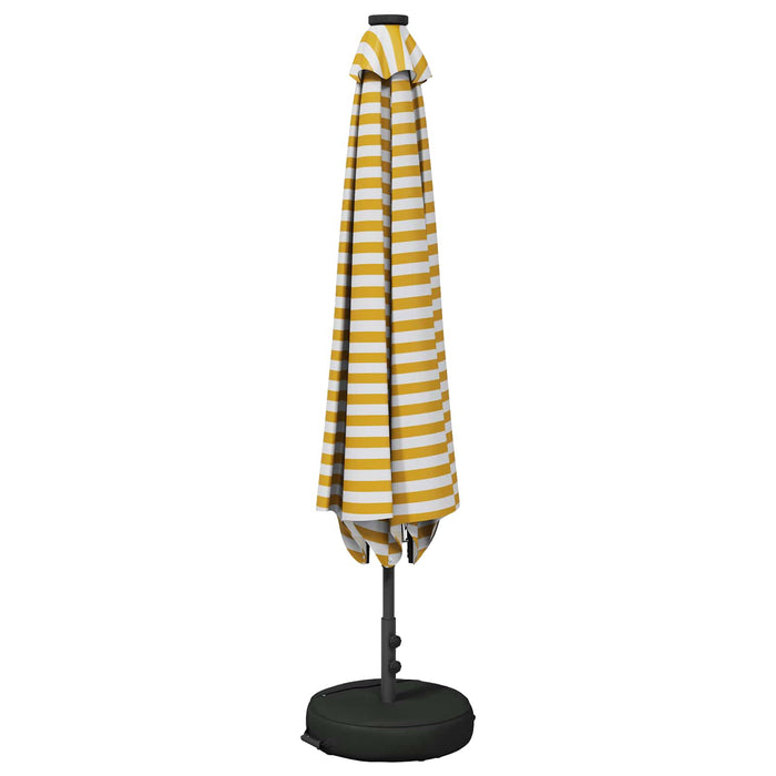 Parasol de grădină cu lumini LED și bază 230 x 230 cm Poliester WALTI