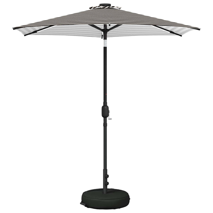 Parasol de grădină cu lumini LED și bază 230 x 230 cm Poliester WALTI