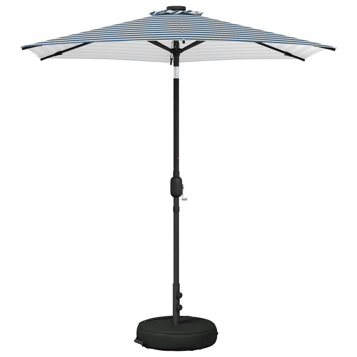 Parasol de grădină cu lumini LED și bază 230 x 230 cm Poliester WALTI