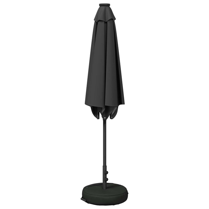 Parasol de grădină cu lumini LED și bază 270 x 270 cm Poliester WALTI