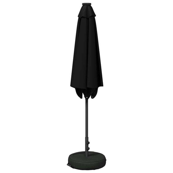 Parasol de grădină cu lumini LED și bază 270 x 270 cm Poliester WALTI