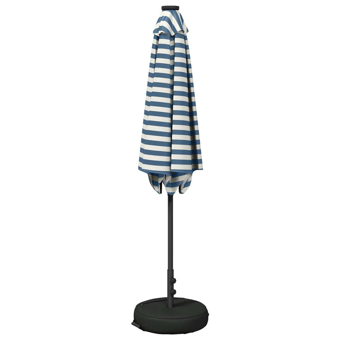 Parasol de grădină cu lumini LED și bază 270 x 270 cm Poliester WALTI