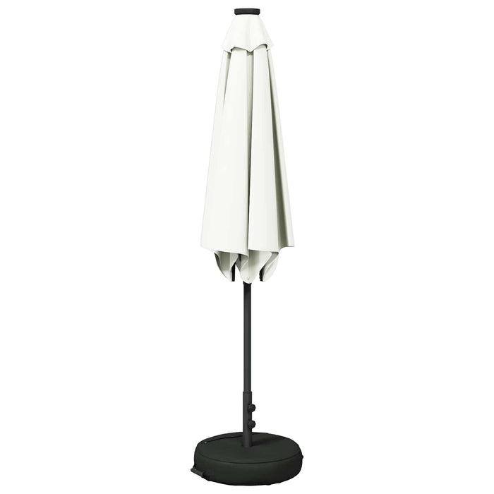Parasol de grădină cu lumini LED și bază 300 x 300 cm Poliester WALTI