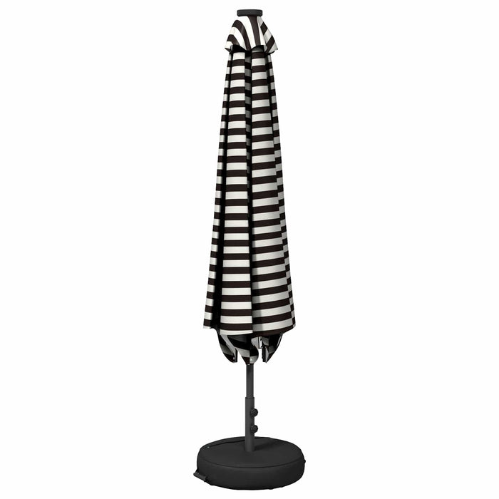 Parasol de grădină cu lumini LED și bază 300 x 300 cm Poliester WALTI