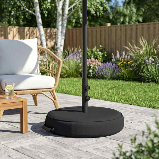 Bază pentru umbrele de patio 50 x 50 cm Oțel Negru - WALTI WALTI