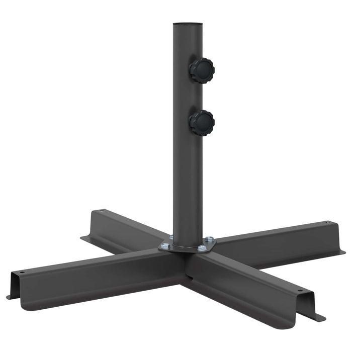 Bază pentru umbrele de patio 50 x 50 cm Oțel Negru WALTI