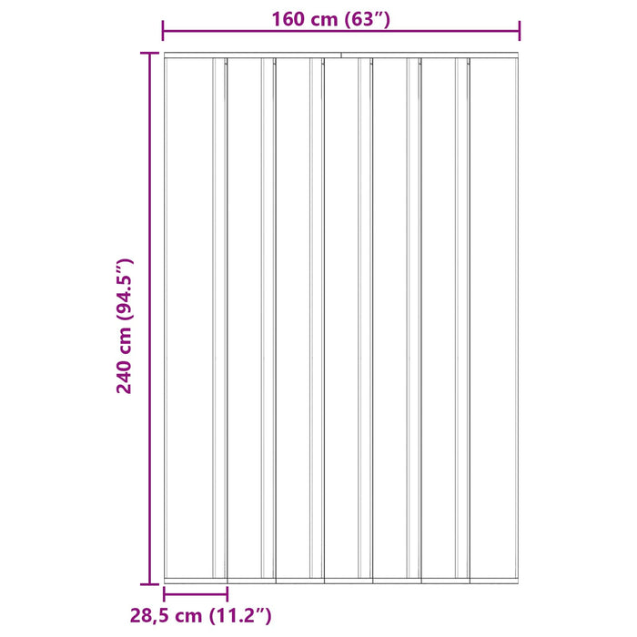 Plasă de insecte cu cortină Negru 160 x 240 cm Poliester WALTI
