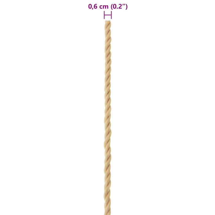 Sfoară de Barcă 50 m 0.6 natural PP WALTI