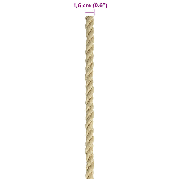 Sfoară de Barcă 250 m 1.6 natural PP WALTI