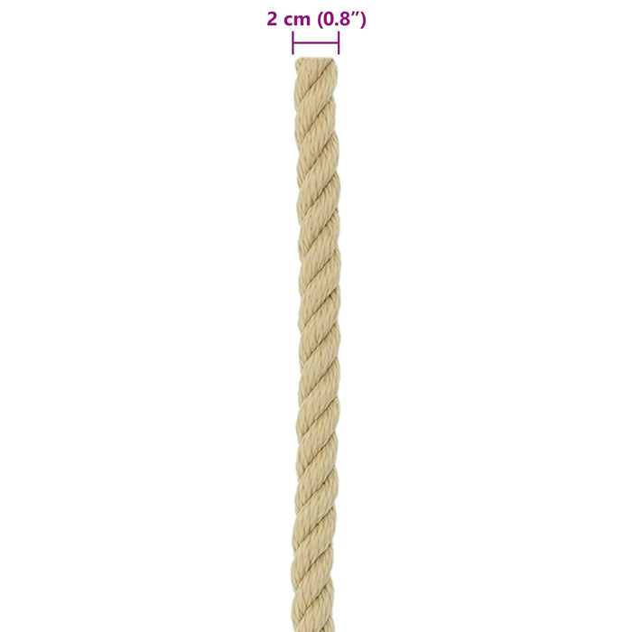 Sfoară de Barcă 25 m 2 natural PP WALTI