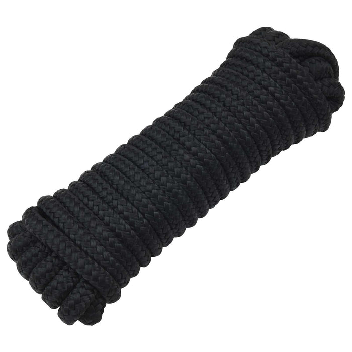 Sfoară de Barcă 15 m 1.2 Negru Poliester WALTI