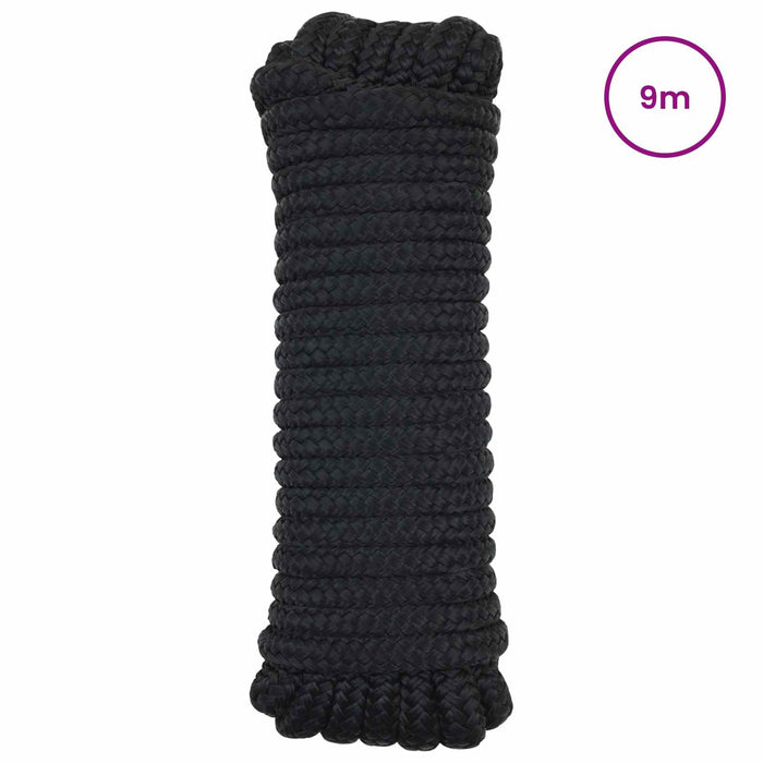 Sfoară de Barcă 9 m 1.4 Negru Poliester WALTI