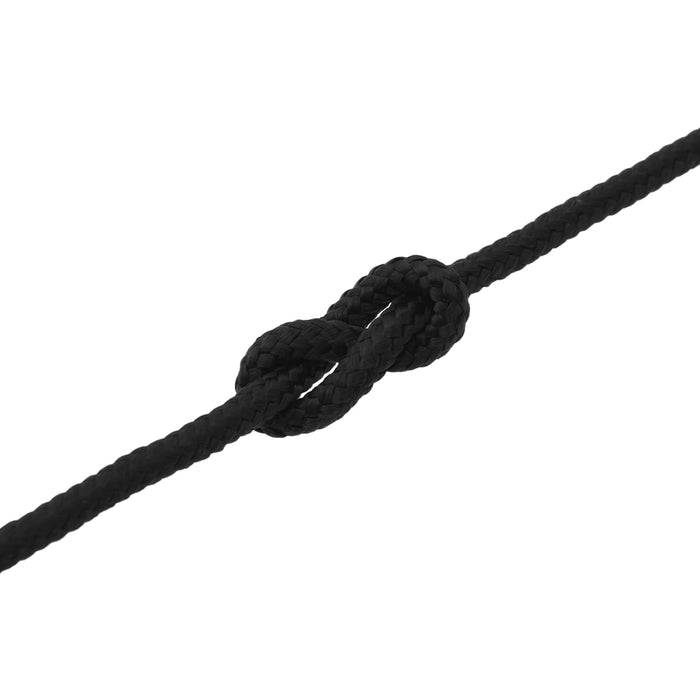 Sfoară de Barcă 9 m 1.6 Negru Poliester WALTI