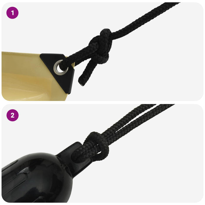 Sfoară de Barcă 9 m 1.6 Negru Poliester WALTI