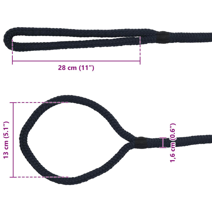 Sfoară de Barcă 15 m 1.6 Albastru regal Poliester WALTI