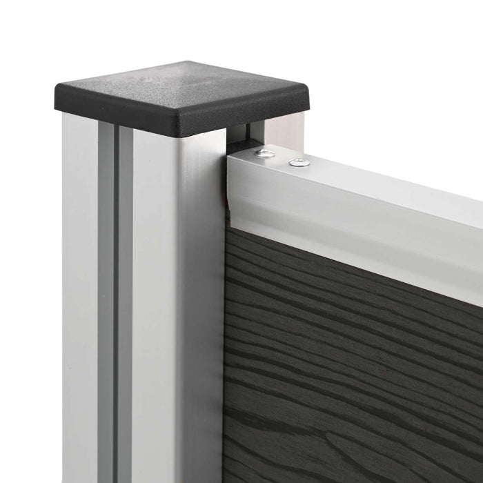 Împrejmuire pentru Coș de Gunoi Gri 237 x 85 x 115 cm - WALTI WALTI